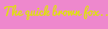 Image with Font Color DFDF12 and Background Color EE88CD